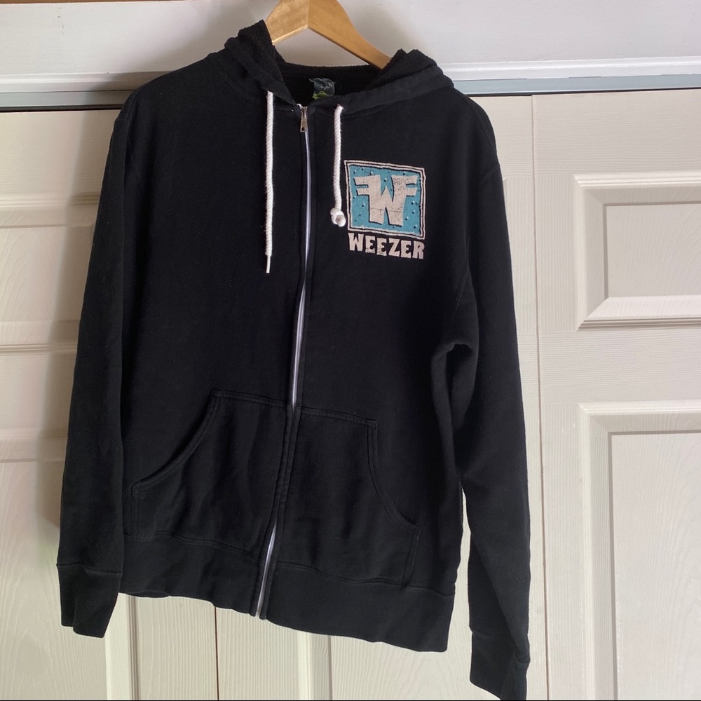 Weezer original merch zipup hoodie vintage